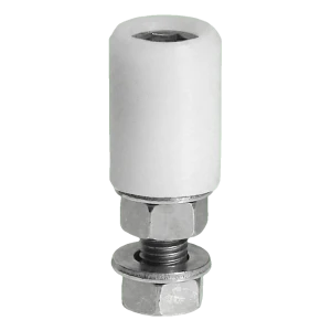 PSG vodicí kladka branka FI 43 mm bílá se šroubovým držákem M16