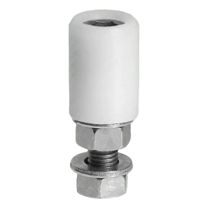 PSG vodicí kladka pro brány FI 40 mm bílá s čepem M16