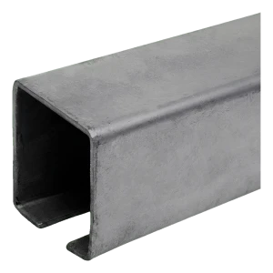 PSG jízdní kolejnice pro posuvná vrata – ocelový C profil 70×70 mm, L=6000 mm