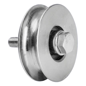 PSG pojezdová brána kolečka typ 'O' fi 70 mm pro kulatou kolejnici – pozinkovaná