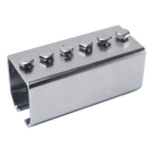 PSG spojka jízdní dráhy podvěšené brány 59×62 mm pozinkovaná