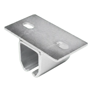 PSG závěs na vodící lištu posuvné brány 50×46 mm – pozinkovaný, 130 mm