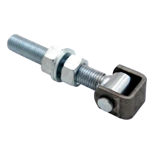 Stavitelný ocelový závěs M20 pro křídlové brány – pozinkovaný, L150 mm