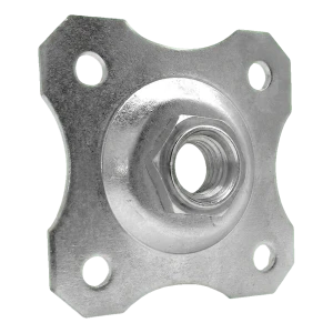 Ozdobná deska 100x100 mm pod nastavitelný závěs M20 – pozinkovaná