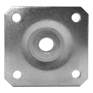 PSG Montážní deska 80×80×3 mm pro regulovatelný pant M16 – pozinkovaná