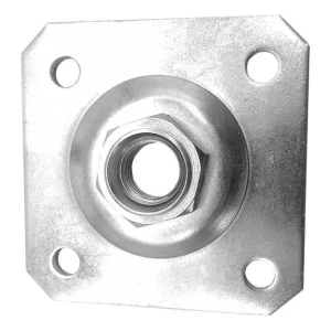 PLATER dekorativní štítek 100×100×4 mm pro regulovatelný závěs M20 pozinkovaný