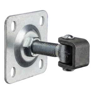 PSG regulovatelný vratový pant M20 se štítkem 100×100 mm pozinkovaný – černé ucho