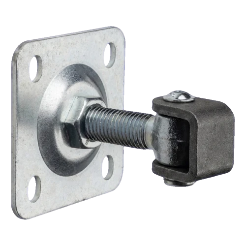 PSG regulovatelný vratový pant M20 se štítkem 100×100 mm pozinkovaný – černé ucho 001-373 (1)