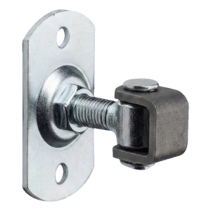 Regulovatelný závěs brány M16 s obdélníkovým štítkem 100×55×4 mm