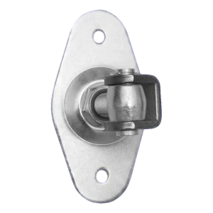 Regulovatelný závěs na branu s oválným štítkem M20 160×85 mm – ocelový pozinkovaný