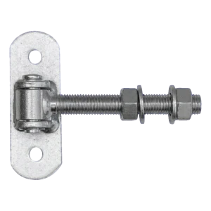 Nastavitelný brankový pant M16 se štítkem 115×40 mm – pozinkovaný