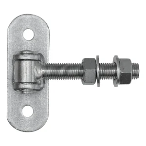 Nastavitelný brankový závěs M20 se štítkem 140×50 mm – pozinkovaný