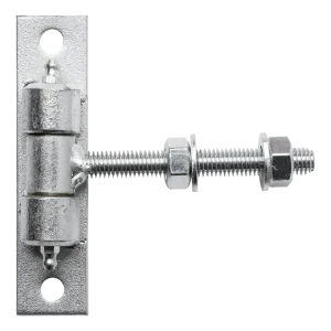 Nastavitelný vratový závěs M12 pozinkovaný – štítek 130×30 mm