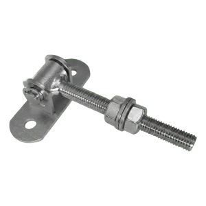 Regulovatelný závěs M12 ocelový L-115 mm se základnou 90×30 mm pro brány a vrátka