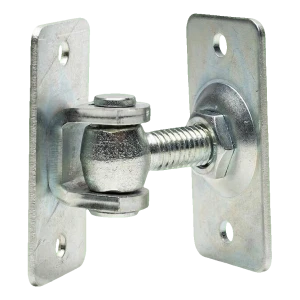 Nastavitelný pant M12 oboustranně přišroubovatelný – základna 74×38 mm pro brány a branky