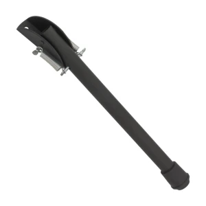 Ocelová blokovací nožka dveří 165 mm černá – pružinový doraz MALA