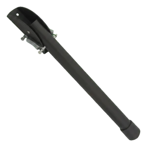 Zarážka dveří ocelová černá 320 mm – pružinová podpora pro dveře a branky