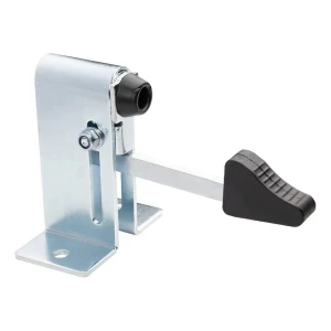 PSG doraz pro křídlové brány se zámkem – nastavitelný, ocelový, pozinkovaný