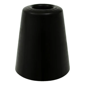 Gumová podlahová zarážka na dveře 70 mm černá – velká, bez hmoždinky