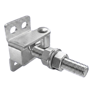 Stavitelný ohýbaný závěs M16 pro brány a branky – 180° / 125 mm, pozinkovaný