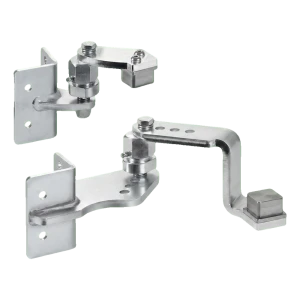 Comunello sada branových závěsů k navařování na sloupek 50×50 mm – pravá, pro stoupající svahy