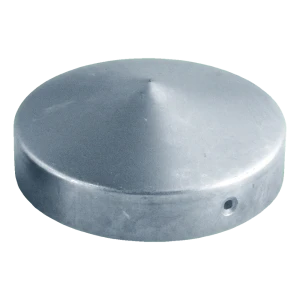 Střešička plotová ocelová pozinkovaná na sloupek kulatý Ø 48 mm