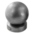 Střešní kryt plotu z oceli na sloupek Fi 48 mm s ozdobnou koulí Fi 60 mm 001-591 (1)