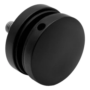 Bodový držák na sklo 8-17,52 mm fi 50/8/M10x50 AISI 304 systém plochý černý