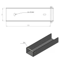 Nosník spojka držák na podezdívku 200x55 pozink GPV-700-24 (3)