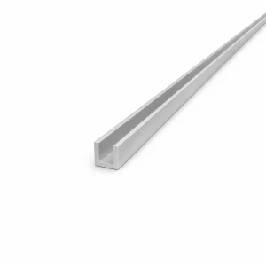 Hliníková U-profilová lišta EN AW-6060 profil C/U 12×12×2 mm, délka 2000 mm