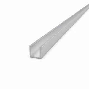 Hliníková U-lišta 18×18×2 mm – profil C/U EN AW-6060 délka 2000 mm