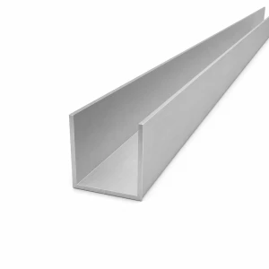 Hliníkový U-profil 40×40×2 mm – profil C/U EN AW-6060, délka 2000 mm