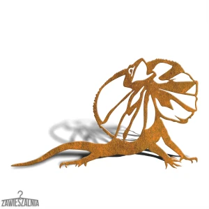 Zawieszalnia – zahradní dekorace Agama XL z cortenové oceli 75×45 cm
