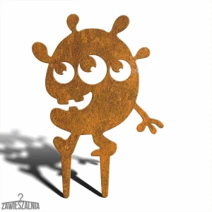 Zawieszalnia – zahradní dekorace Příšerná příšera Reni ocel corten 27×38 cm