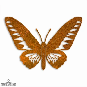 Zawieszalnia – 3D nástěnná dekorace Rajský Motýl L 44×30 cm ocel Corten