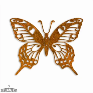 Zawieszalnia – 3D nástěnná dekorace Motýl Babočka M 30 cm cortenová ocel