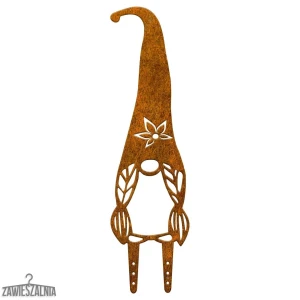 Zawieszalnia – ocelová zahradní ozdoba Trpaslík Apsik XL 57 cm – Corten (rezavá patina)