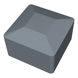 Šedá krytka pro montážní profily FV 40x40 mm – typ 1 LLDPE