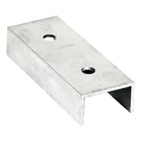 Spojka montážního profilu FV hliníková 120 mm – U profil 25×45×25