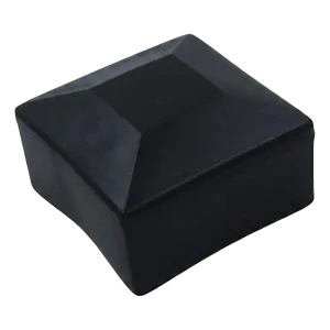 Černá koncovka LLDPE pro montážní profily PV 40×40 mm – typ 2
