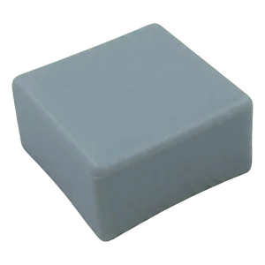Plochá šedá koncovka LLDPE pro montážní profily PV 40×40 mm – typ 3