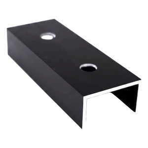 Spojka montážní kolejnice PV hliníková eloxovaná černá 120 mm profil U 25×45