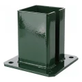 Ocelová patka pro plotový a bránový sloupek 100×100 mm zelená RAL 6005 000-791 (1)