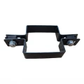 Objímka na plotové panely průběžná 80×80 mm černá RAL 9005 – kompletní sada 001-616 (2)