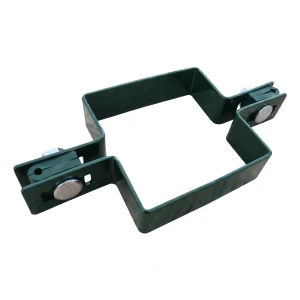 Objímka panelová plotová průběžná čtvercová 80×80 mm zelená RAL 6005