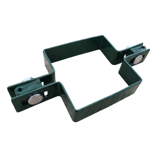 Objímka panelová plotová průběžná čtvercová 80×80 mm zelená RAL 6005 001-614 (1)