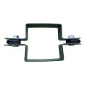 Objímka panelová plotová průběžná čtvercová 80×80 mm zelená RAL 6005 001-614 (2)