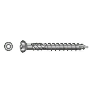 TOBSTEEL Terasový vrut Quadra-Speed ART. 9001 nerezová ocel A2 5,0×80 mm TX25