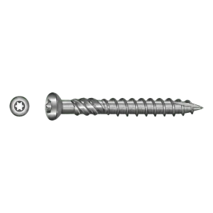 TOBSTEEL terasový vrut Quadra-Speed ART. 9001 nerezová ocel C1 – 5,0 x 60 mm TX25