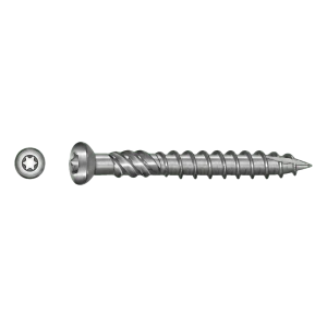 TOBSTEEL terasový vrut Quadra-Speed ART. 9001 nerezová ocel 5,0 x 80 mm TX25